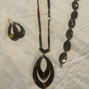 Tortoise Shell Jewelry Set